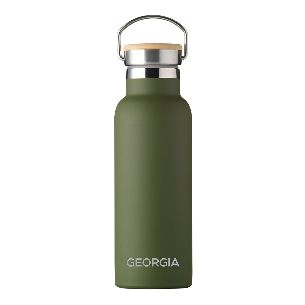 Personalised Personalised Insulated Bottle 17oz Bamboo Lid - Small Personalisation