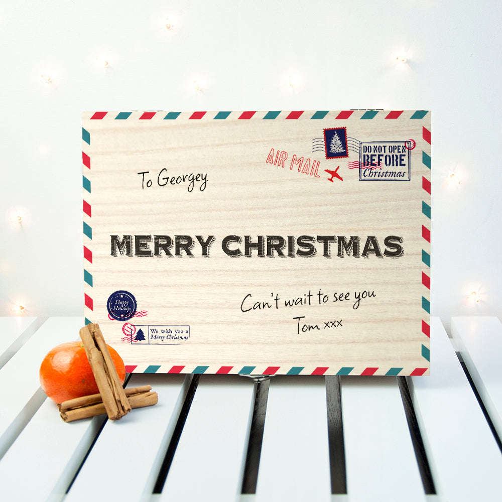 Personalised Personalised International Mail Christmas Tea Box