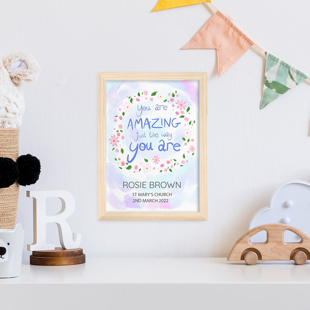 Personalised Personalised Just The Way You Are Framed Print