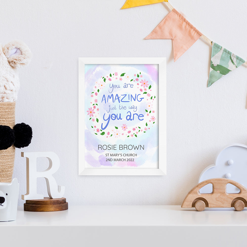 Personalised Personalised Just The Way You Are Framed Print