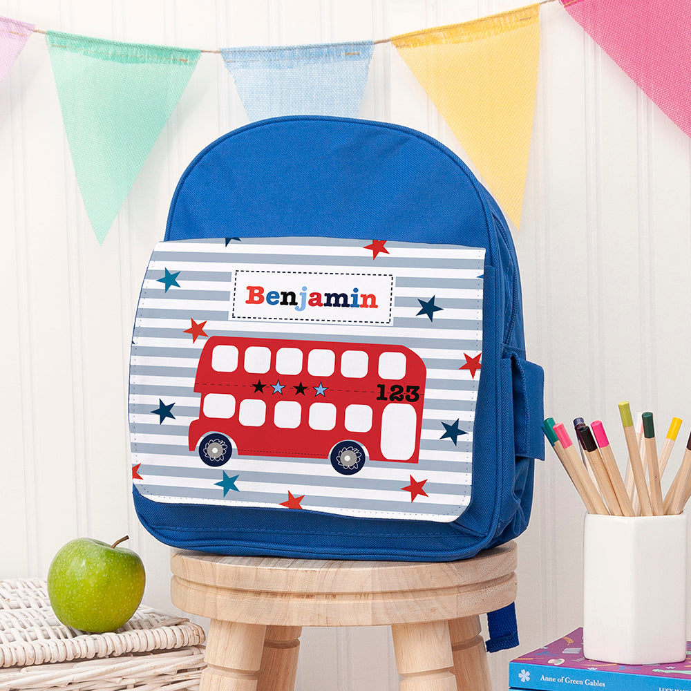 Personalised Personalised Kid's Blue Mini Rucksack