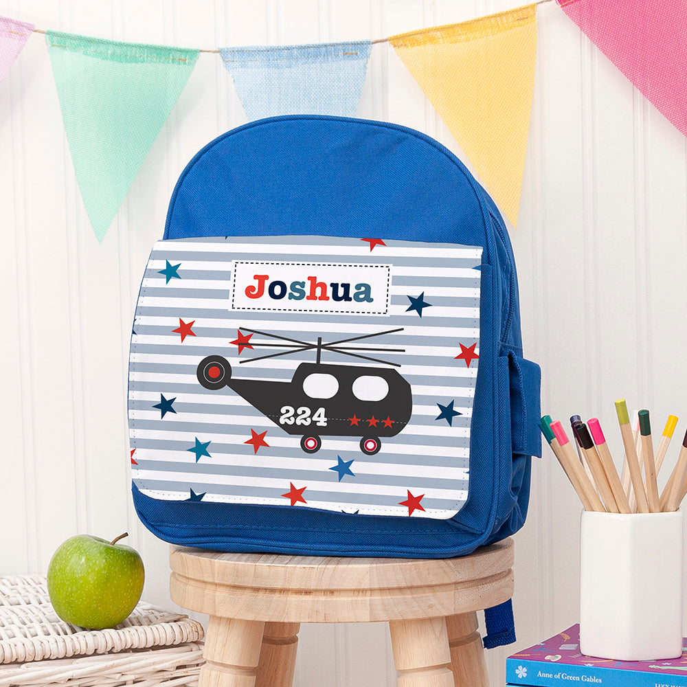 Personalised Personalised Kid's Blue Mini Rucksack