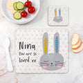 Personalised Personalised Kid's Bunny Rabbit Placemat Set
