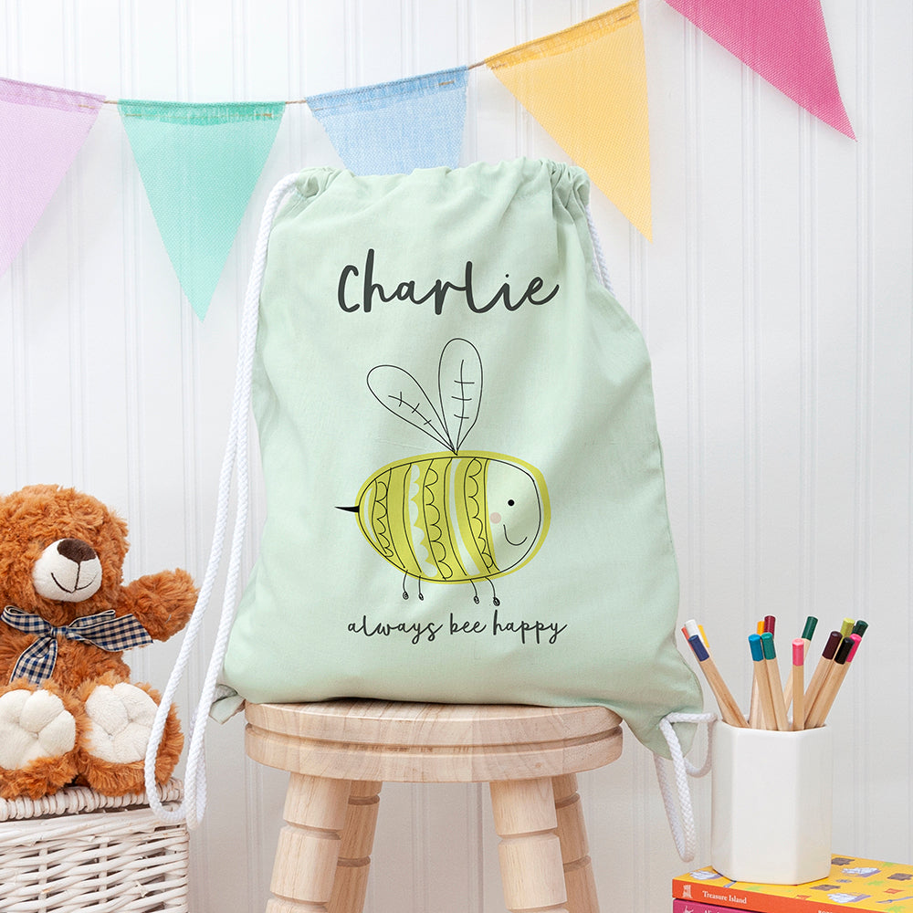 Personalised Personalised Kid's Buzzing Bee Nursery Bag