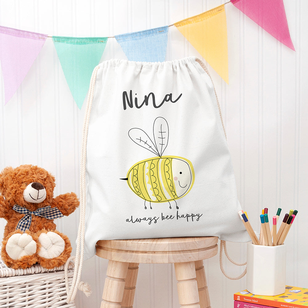 Personalised Personalised Kid's Buzzing Bee Nursery Bag