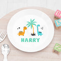 Personalised Personalised Kids Cute Dinosaur Plastic Plate