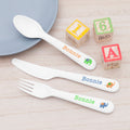 Personalised Personalised Kids Elephant Cutlery Set - Plastic