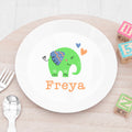 Personalised Personalised Kids Elephant Plastic Plate