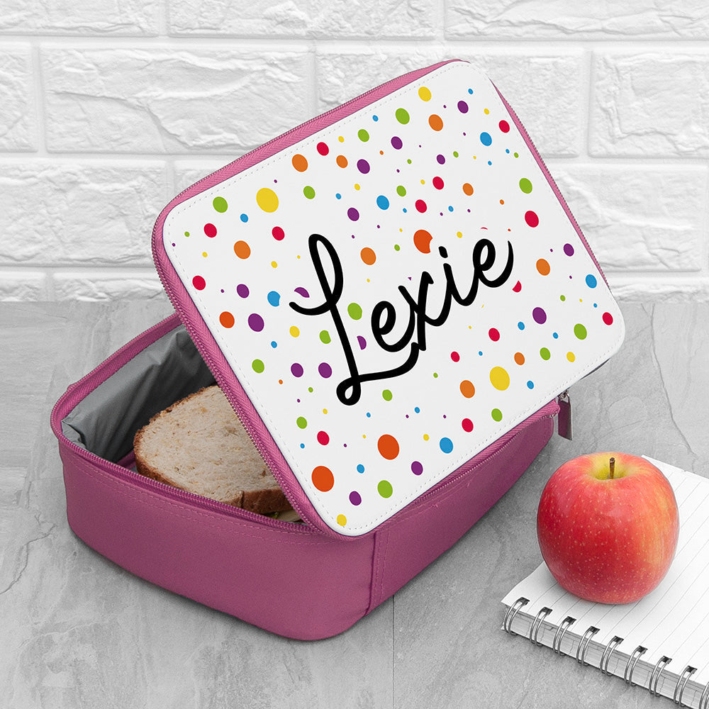 Personalised Personalised Kids Insulated Lunch Bag - Pink