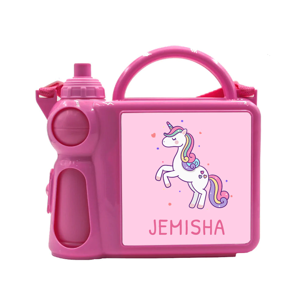 Personalised Personalised Kids Lunch Box with Water Bottle