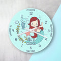 Personalised Personalised Kids Mermaid Glass Clock
