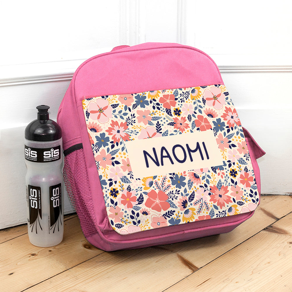Personalised Personalised Kids Pink Backpack