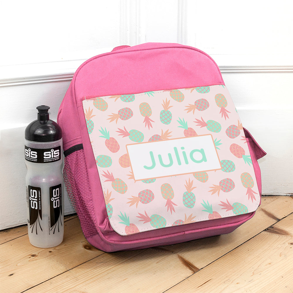 Personalised Personalised Kids Pink Backpack