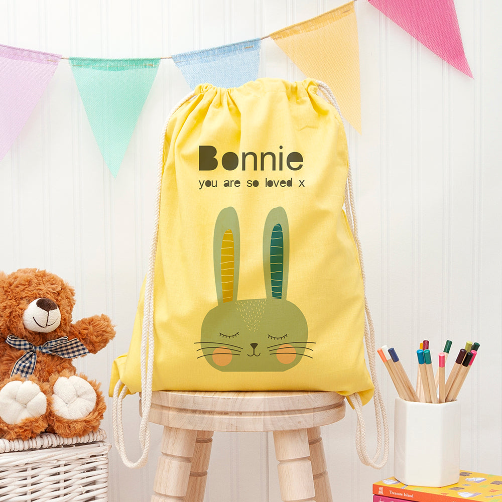 Personalised Personalised Kid's Rabbit PE Kit Bag
