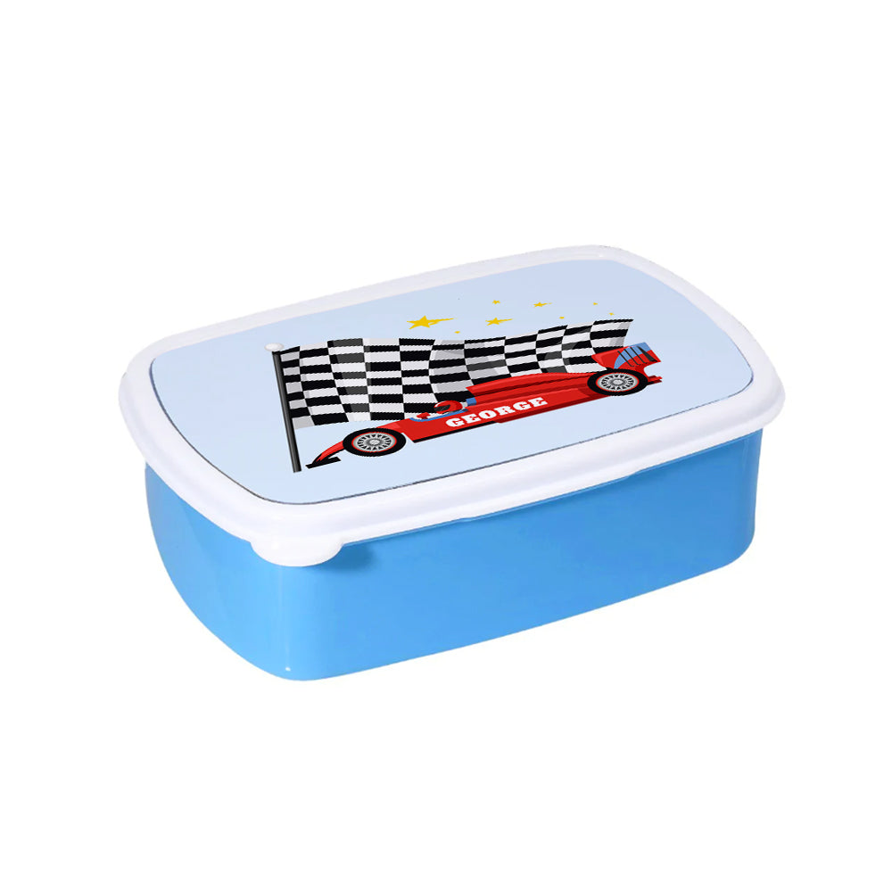 Personalised Personalised Kids Racing Car Lunch Box