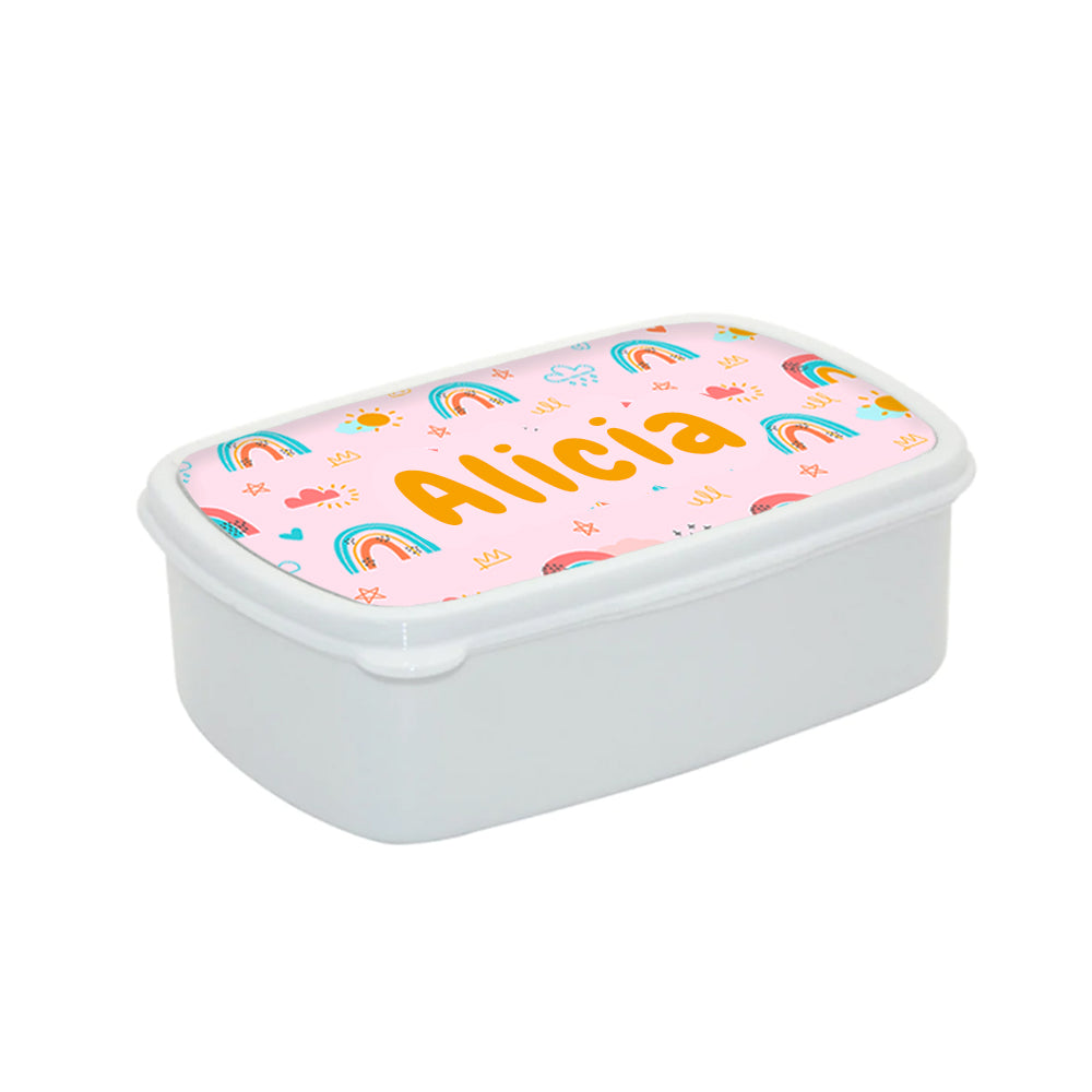 Personalised Personalised Kids White Lunch Box