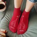 Personalised Personalised Kissing Giraffe Socks
