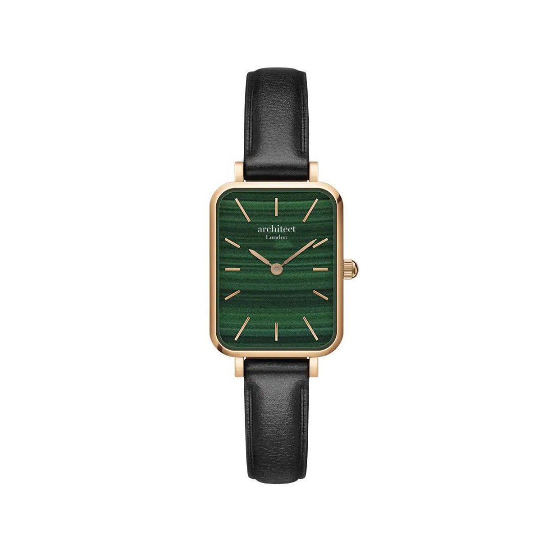 Personalised Ladies Architect Lille Pine Green Watch - Handwriting Engraved