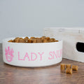 Personalised Personalised Lady Cat Bowl