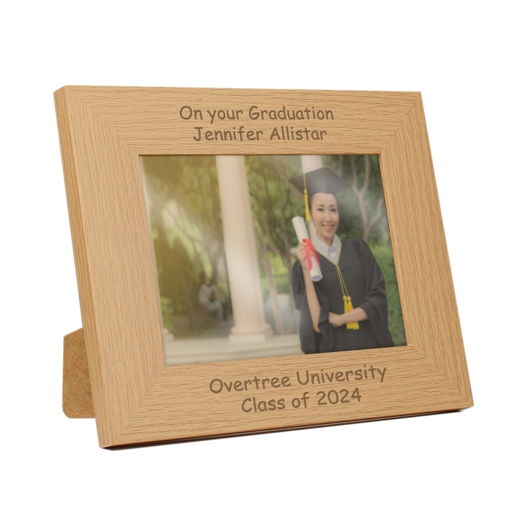 Personalised Landscape 5x7 Inch Landscape Wooden Photo Frame