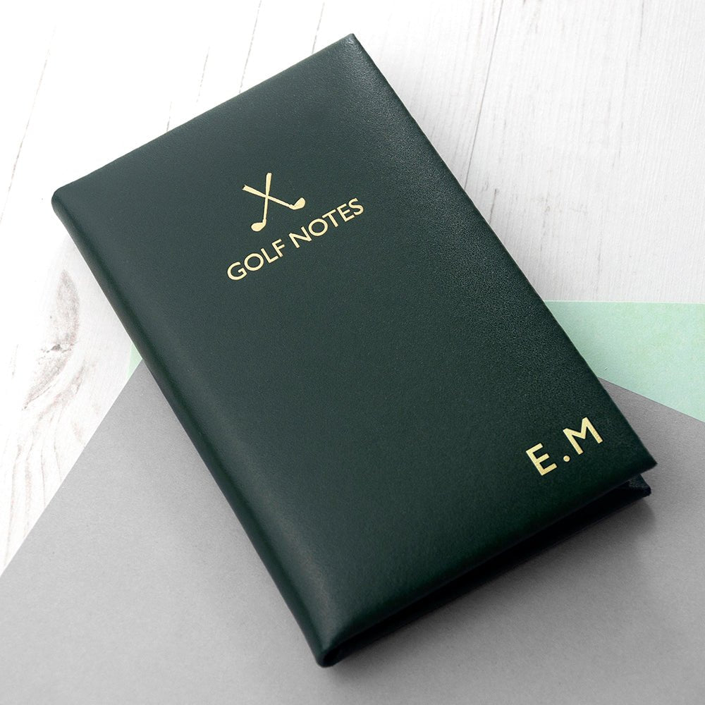 Personalised Leather Golf Notebook