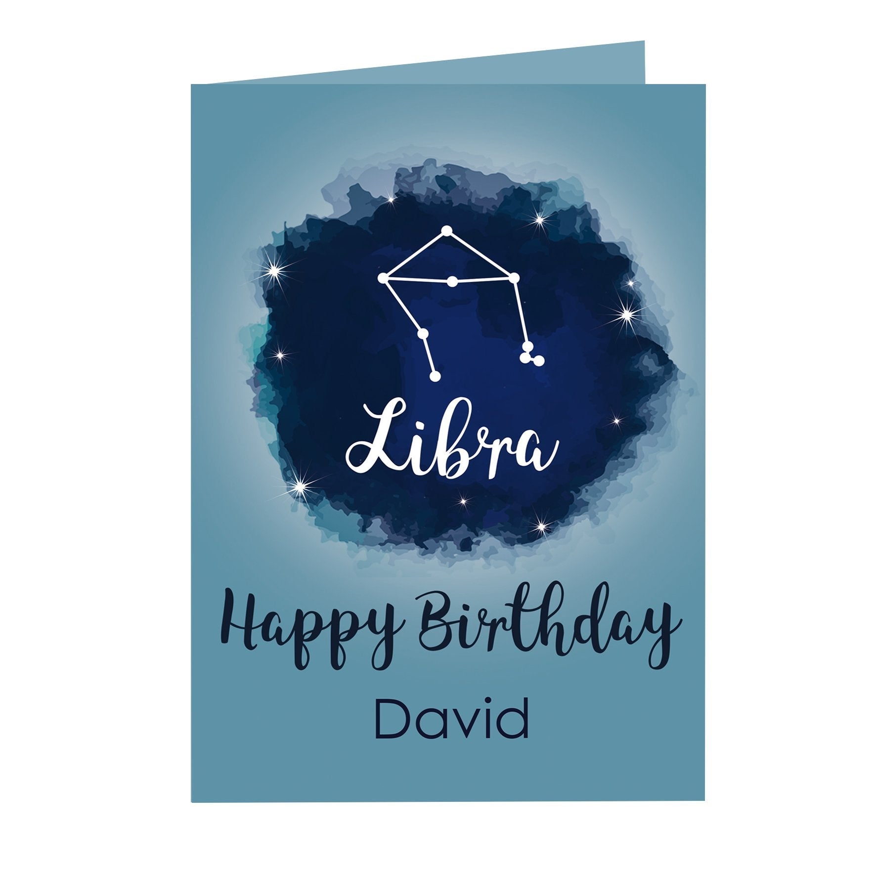 Personalised Libra Zodiac Star Sign Card (September 23rd - October 22nd)