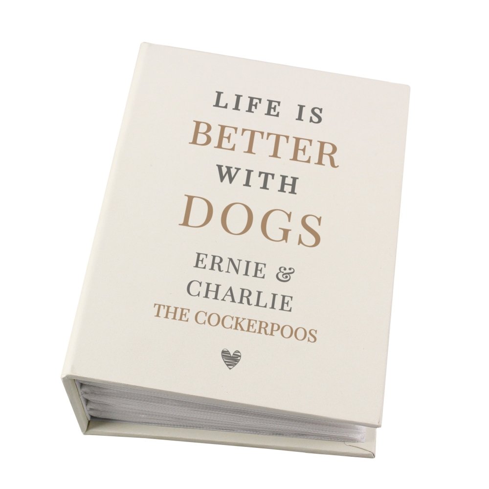 Personalised Life Is Better With 6x4 Inch Photo Album With Sleeves