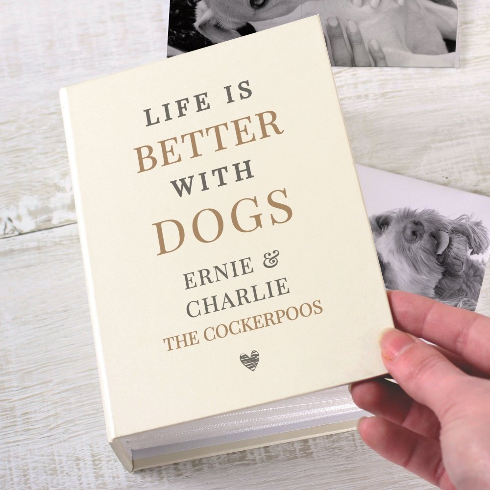 Personalised Life Is Better With 6x4 Inch Photo Album With Sleeves
