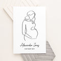 Personalised Personalised Line Art Mum to Be Print
