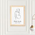 Personalised Personalised Line Art Mum to Be Print
