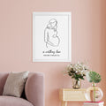 Personalised Personalised Line Art Mum to Be Print
