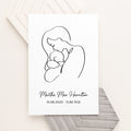 Personalised Personalised Line Art New Mum and Babys Love Print