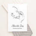 Personalised Personalised Line Art Relaxed Baby Print
