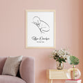 Personalised Personalised Line Art Resting Baby Print