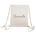 Personalised Personalised Linen Drawstring Bag