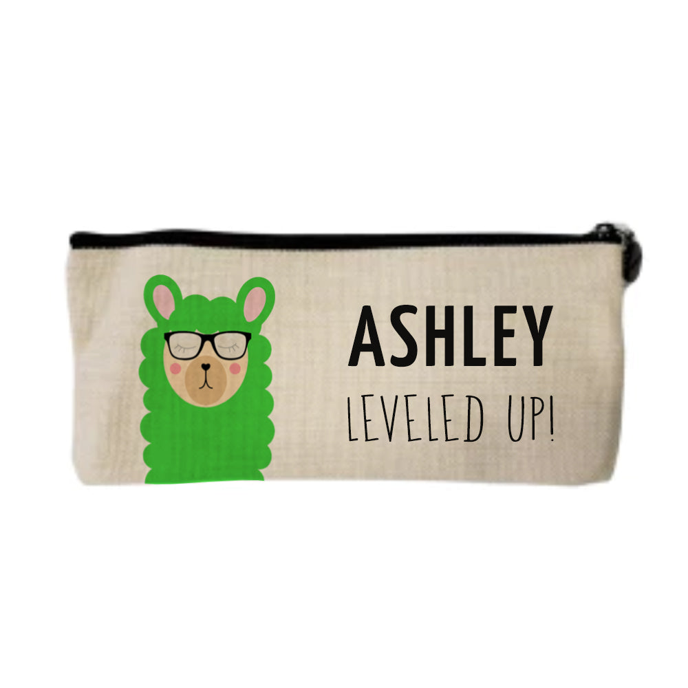 Personalised Personalised Linen Pencil Case