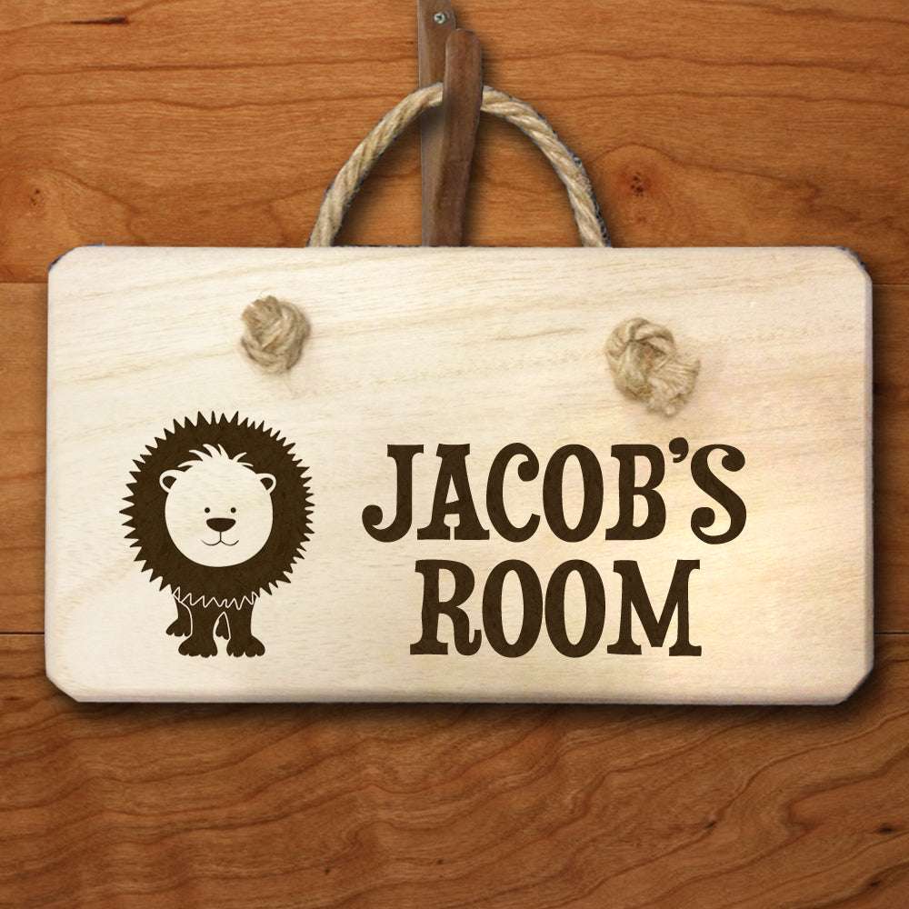 Personalised Lion Door Sign