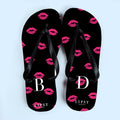 Personalised Personalised Lipsy Kissy Lips Flip Flops by Treat Republic
