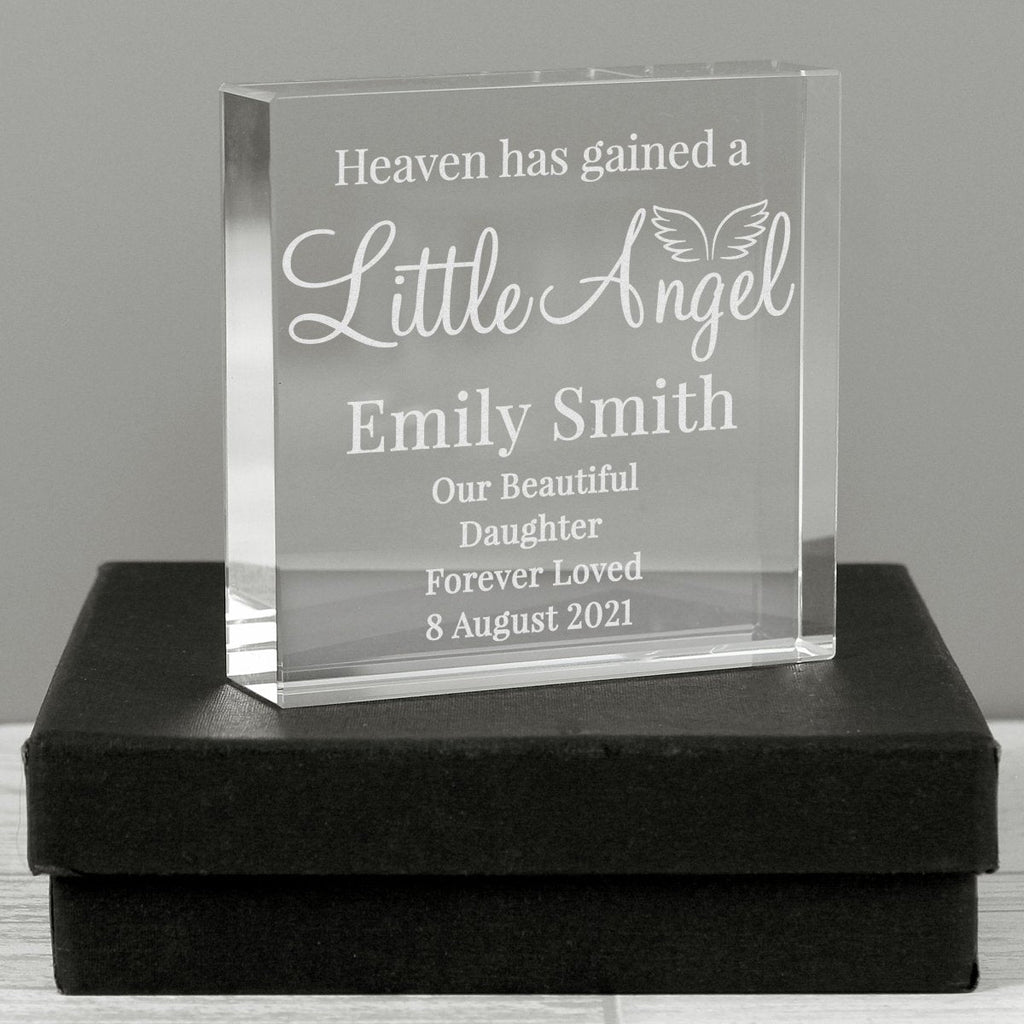 Personalised Little Angel Large Crystal Token