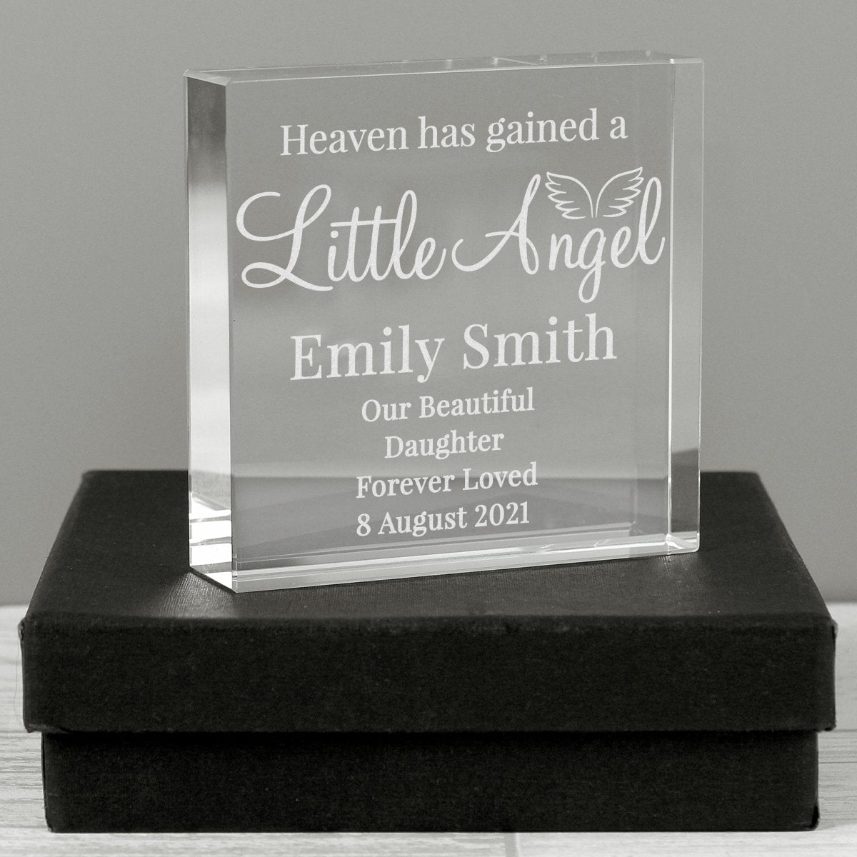 Personalised Little Angel Large Crystal Token