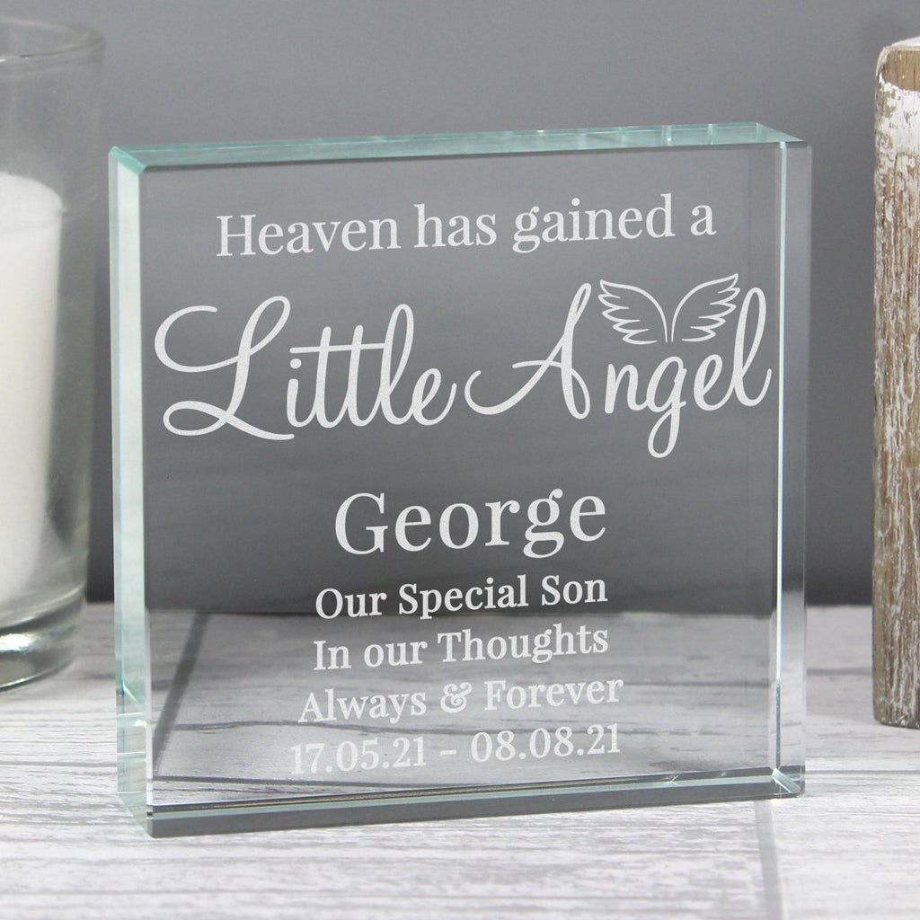 Personalised Little Angel Large Crystal Token