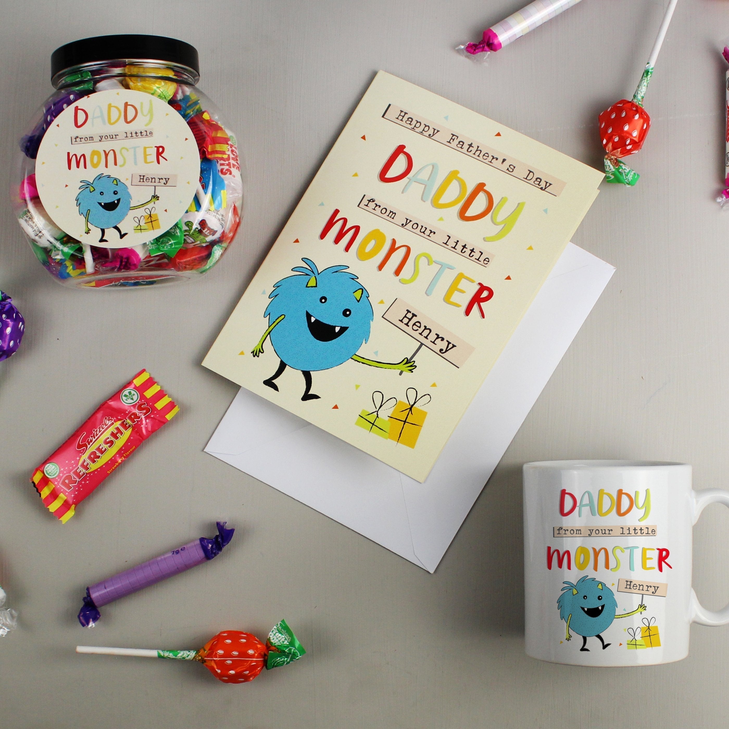 Personalised Little Monster Sweet Jar