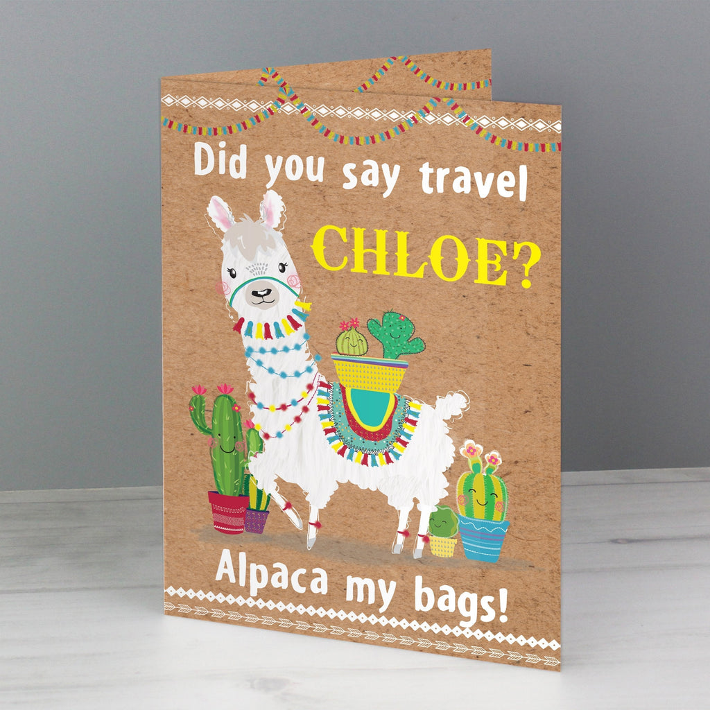 Personalised Llama Card