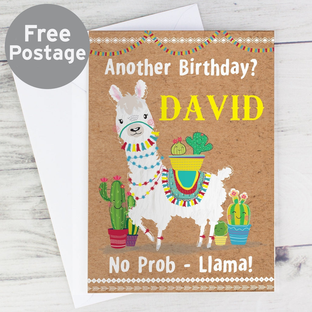 Personalised Llama Card