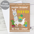 Personalised Llama Card