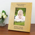 Personalised Long Message 4x6 Inch Oak Finish Photo Frame