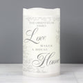 Personalised Love Makes A Home LED Candle
