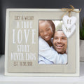Personalised Love Story 4x6 Inch Wooden Photo Frame