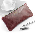 Personalised Personalised Luxury Leather Pencil Case