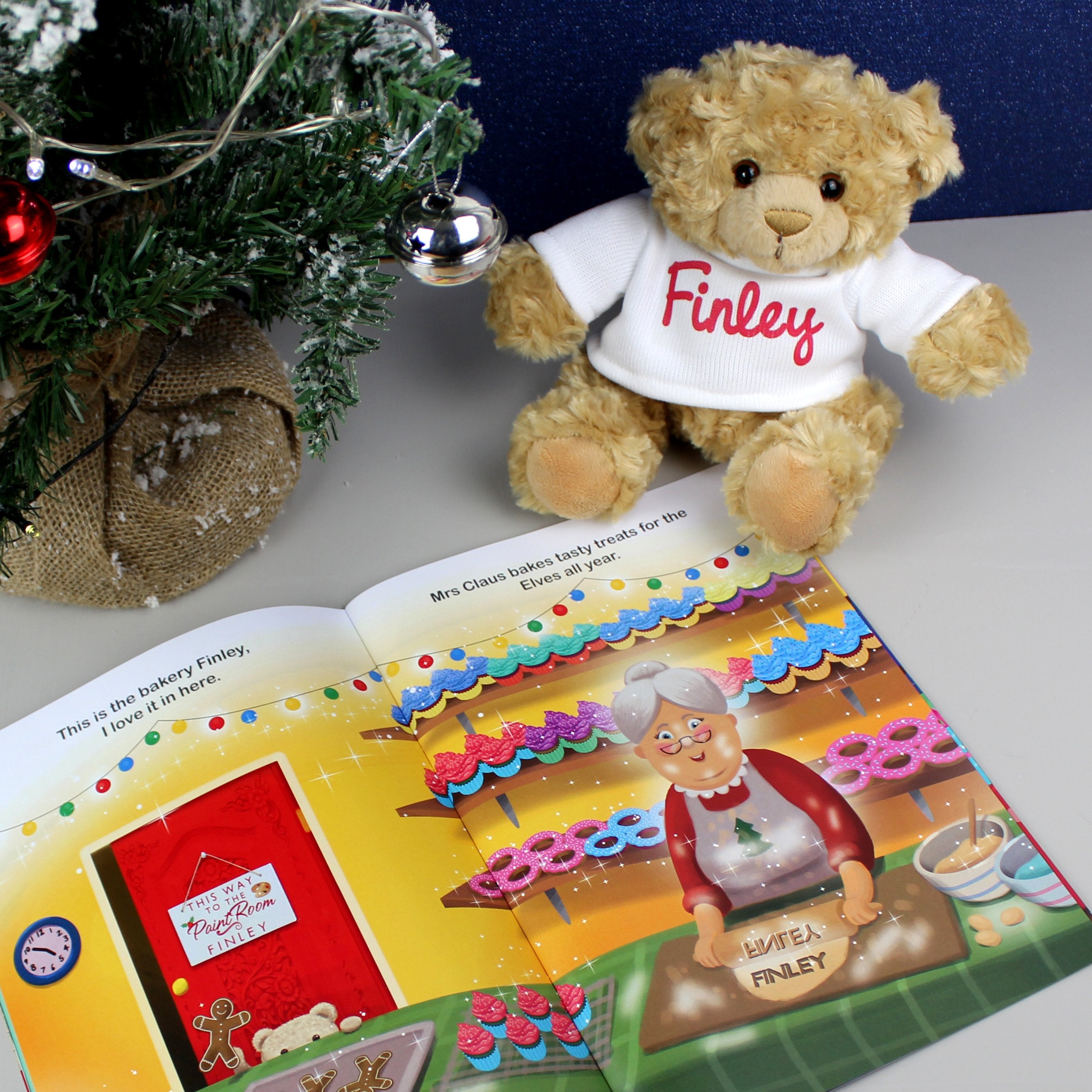Personalised Magical Christmas Adventure Story Book And Personalised Teddy Bear